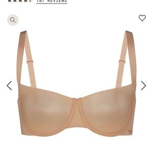 NO SHOW UNLINED BALCONETTE BRA | 
CLAY / 34 / B